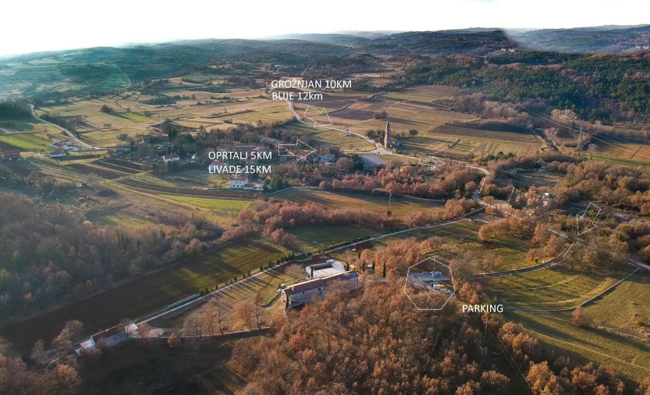 Oprtalj Stancija Ruseti Bed & Breakfast エクステリア 写真